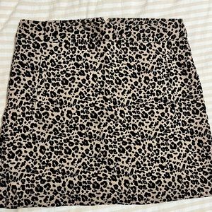 Loft leopard skirt